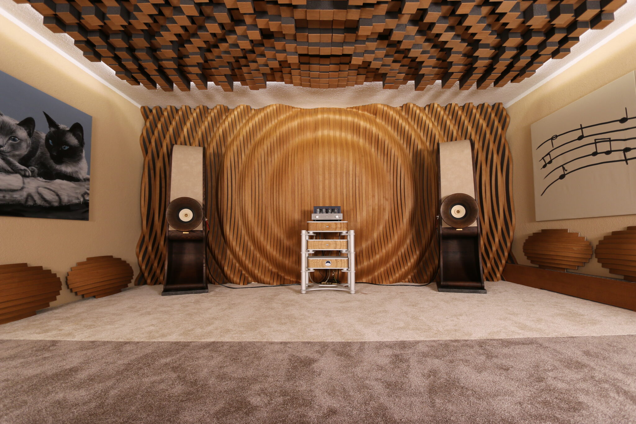 Hybrid Acoustic Diffuser Room Acoustics Treatment RDacoustic.cz