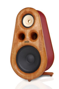 High End speakers Euphoria RDacoustic red artificial leather